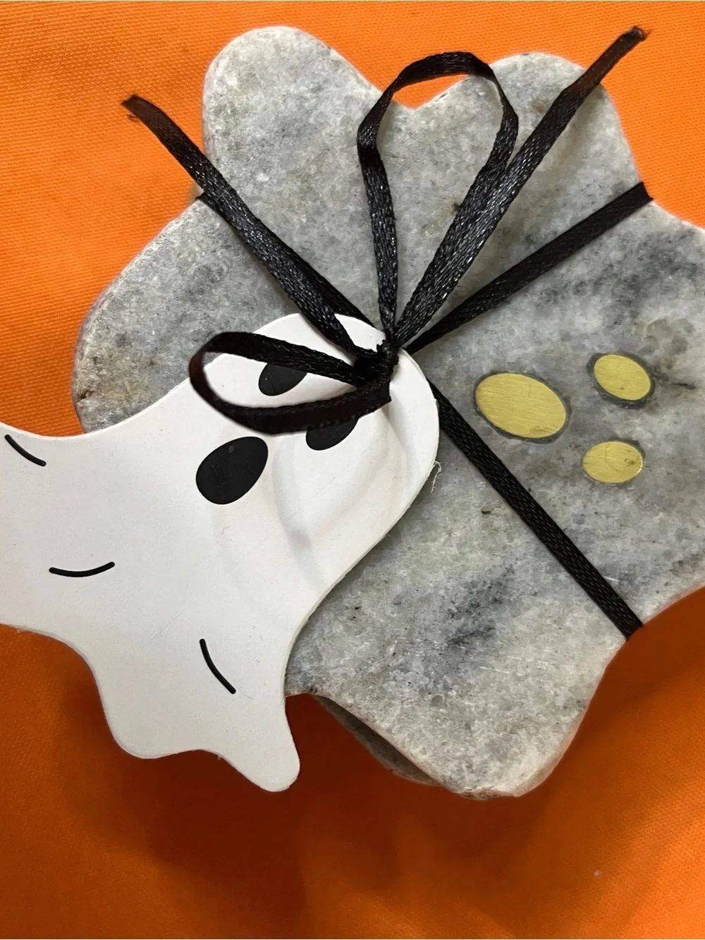 Marble Ghost Heavy Duty Coasters set of 4